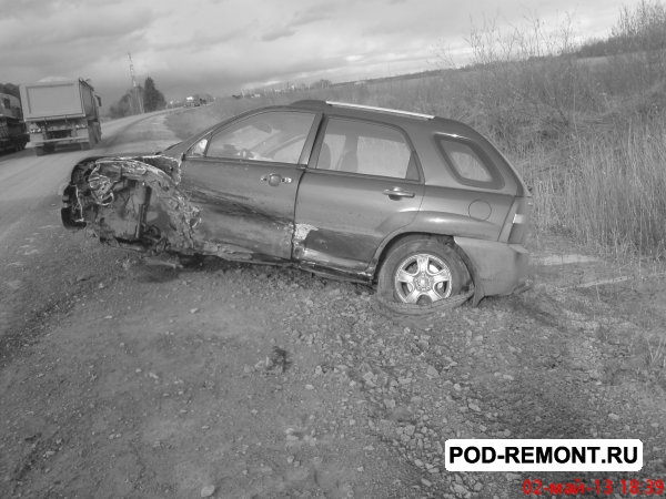 Продам а/м Kia Sportage аварийный